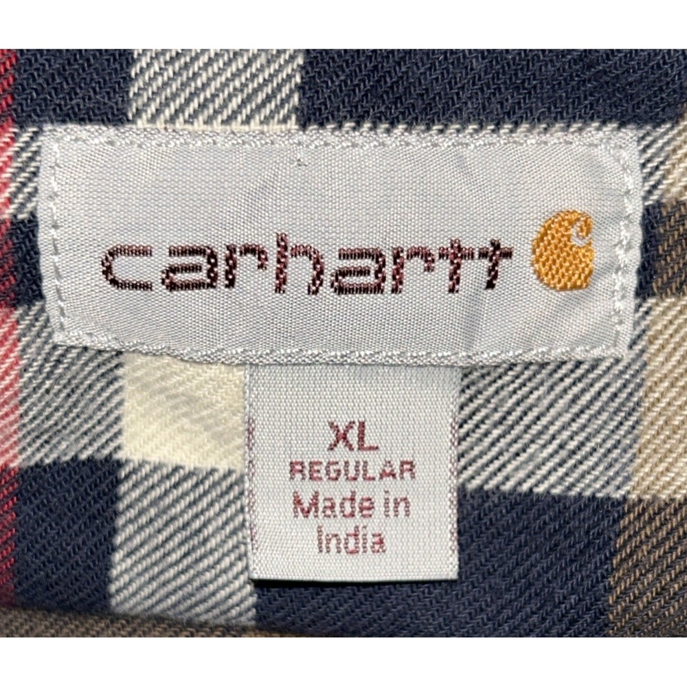 Carhartt Rugged Flex Shirt Jacket Men's XL Tan Canvas Exterior / Flannel Lining - Picture 5 of 10